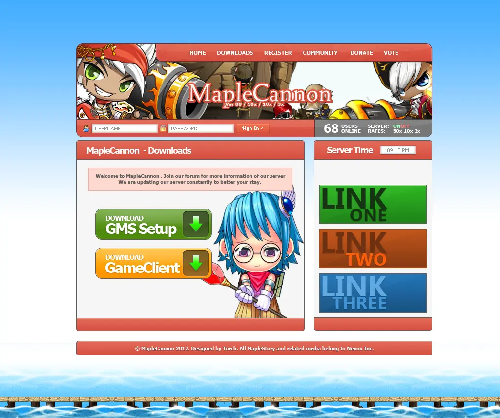 ObPwr - [Web-Design] MapleCannon - RaGEZONE Forums