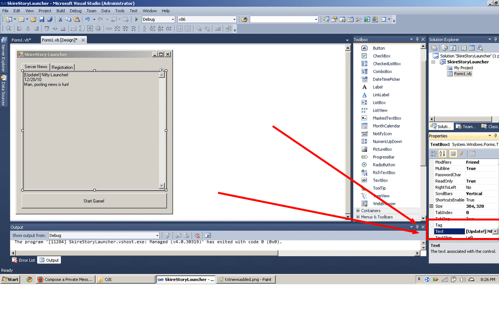 oCSli - [Tools] Creating a launcher in VB.NET 2010 PART 2 - RaGEZONE Forums