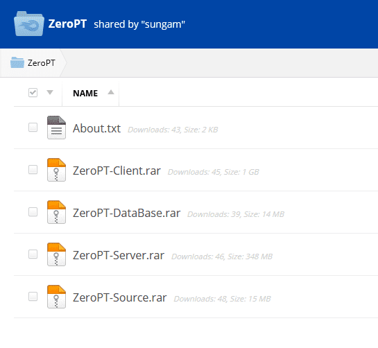 oUlxpK4 - ZeroPT Source Code - RaGEZONE Forums