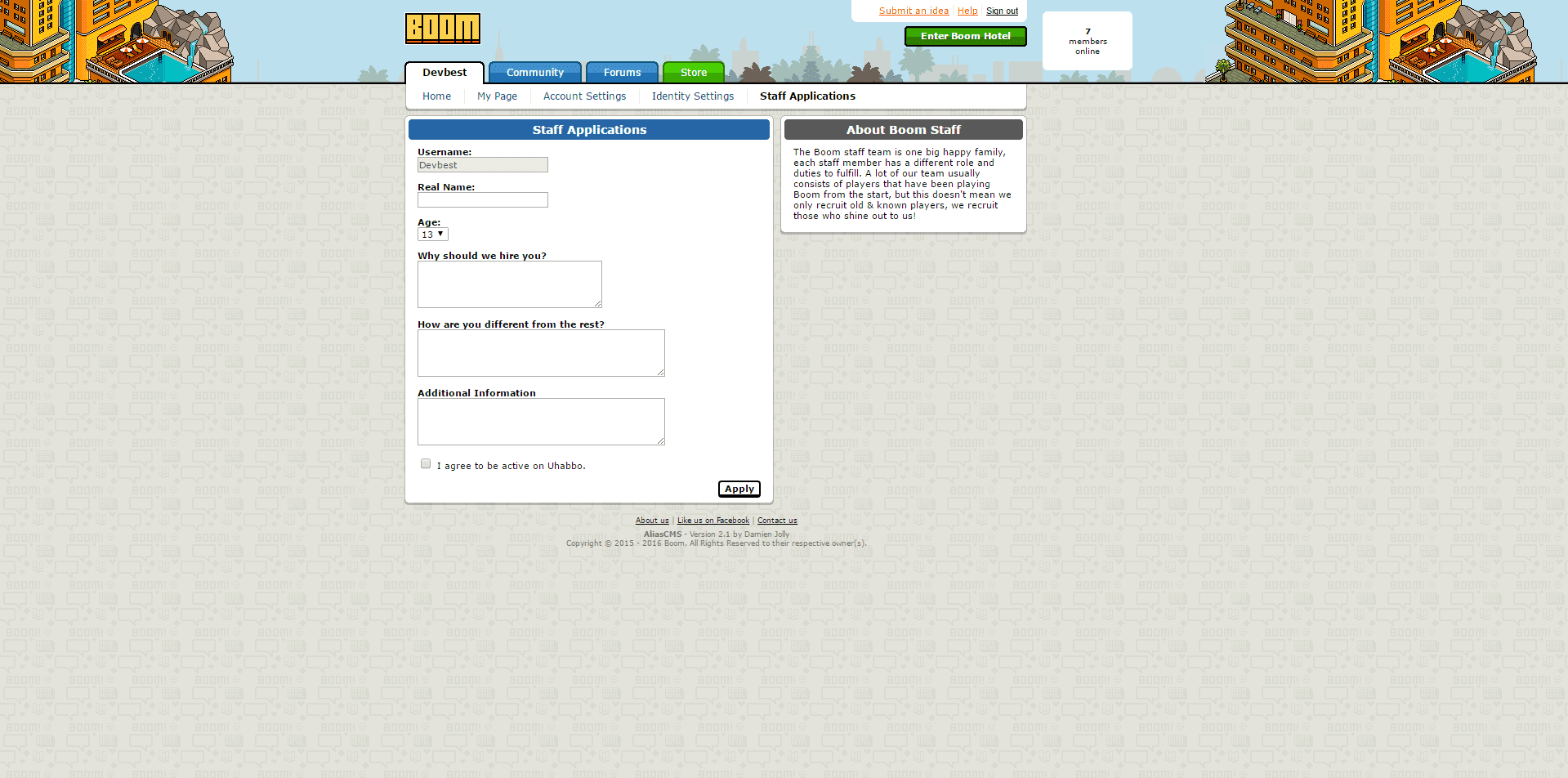 PkwW4SD - uHabboCMS Release ~ Older Version ~ Forums ~ Avatar Selector ~ Custom CMS - RaGEZONE Forums