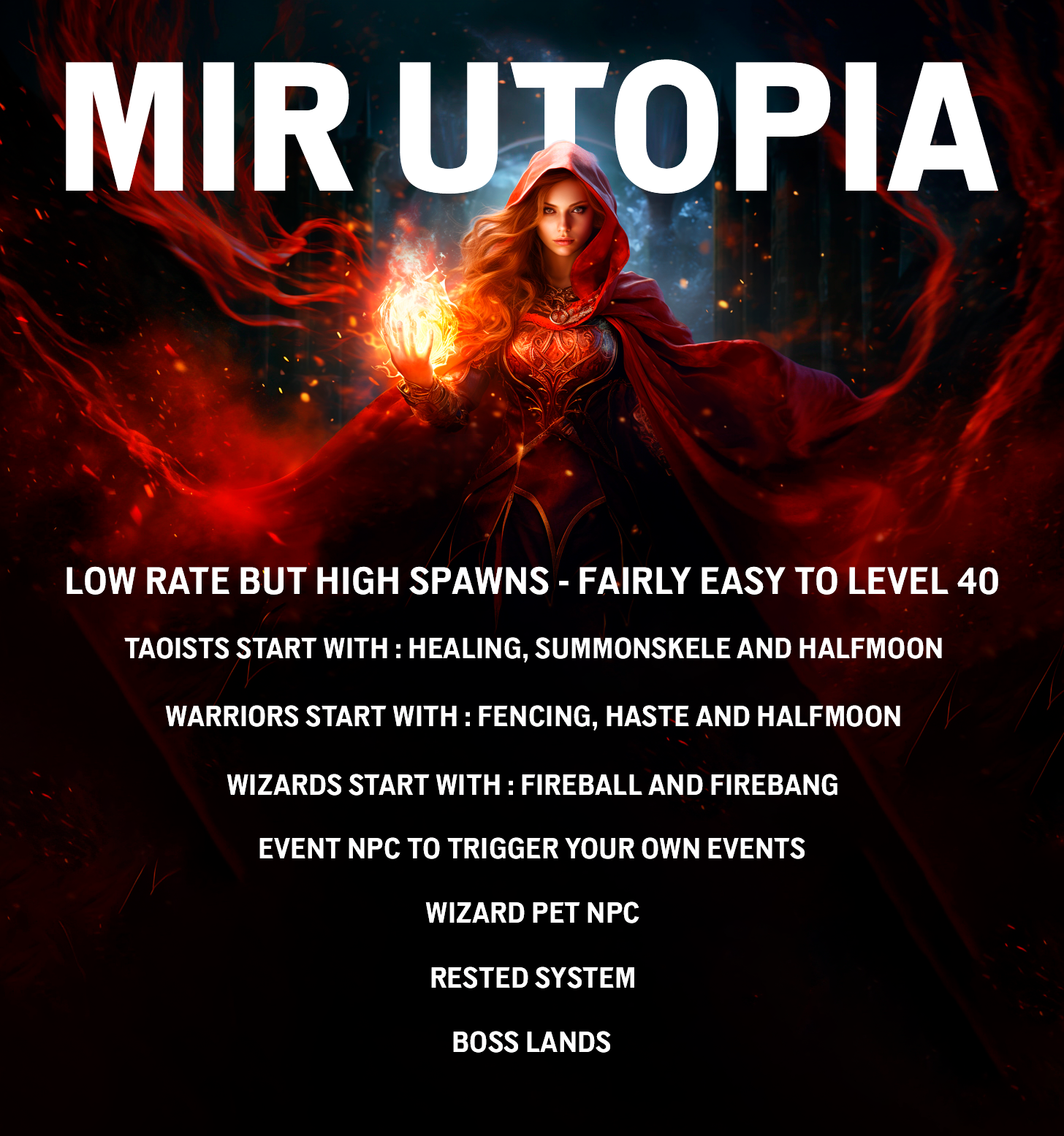Post - [Legend of Mir 2] Utopia  | Free To Play Server | ENG | Low Rate, High Spawns - RaGEZONE Forums