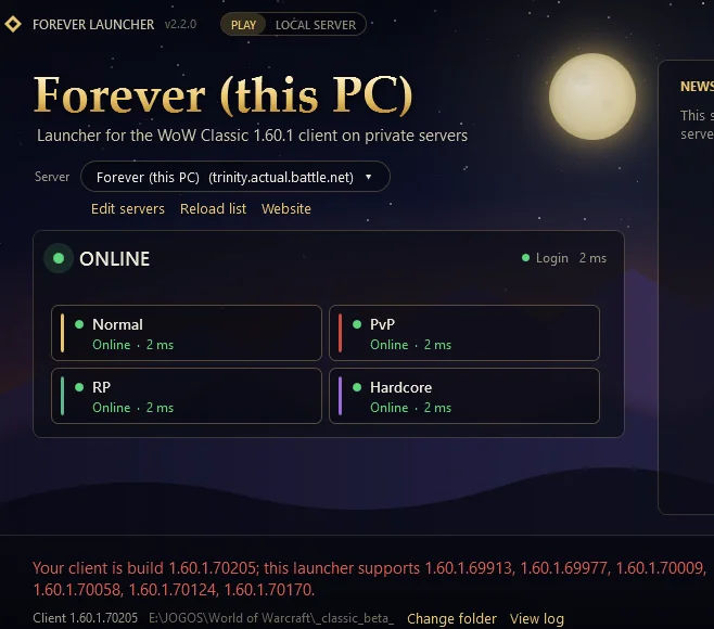 repack - WOW Forever beta Repack - RaGEZONE Forums