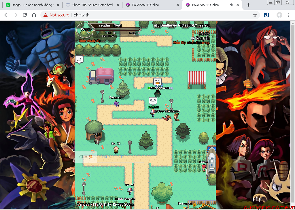 Releases] Source Game html5 - Php PokeMon MMORPG Online