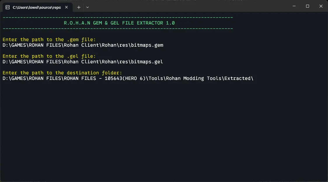 Rohan Tools for [extracting gem&gel files] and other files converter ...