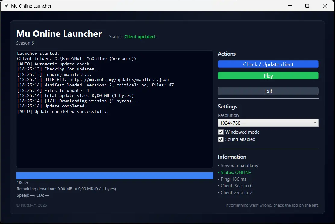 Screenshot 2025-12-08 182523 - [Release] NuTT Launcher + Auto Update - RaGEZONE Forums