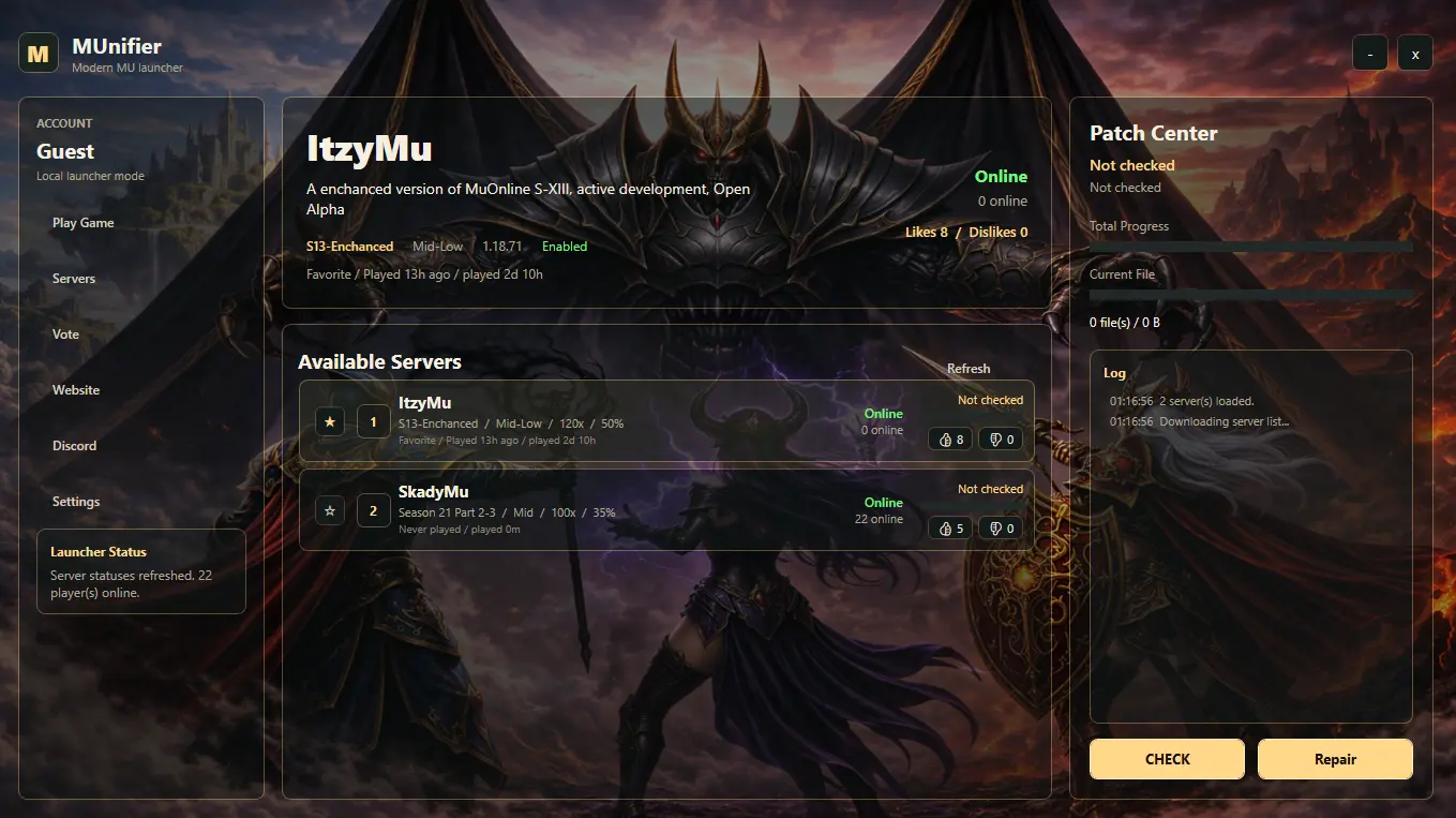 Screenshot 2026-07-14 011710 - MUnifier - Launcher - RaGEZONE Forums