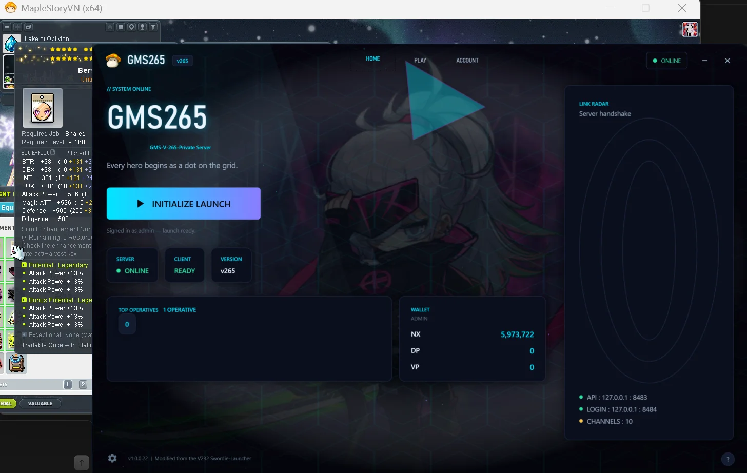 iskono - GMS-V265-Launcher - RaGEZONE Forums