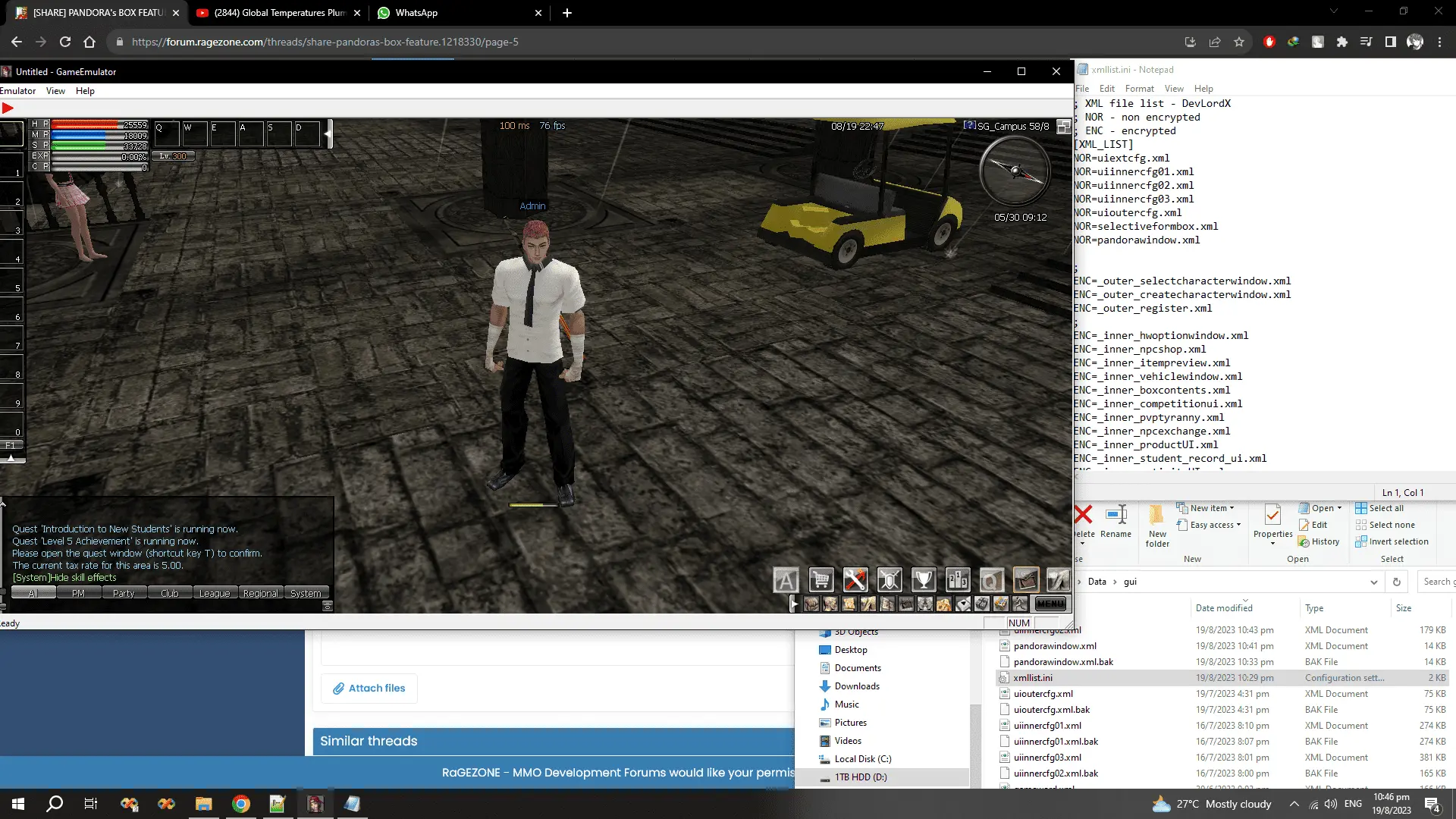 [SHARE] PANDORA's BOX FEATURE | Page 5 | RaGEZONE - MMO Development Forums