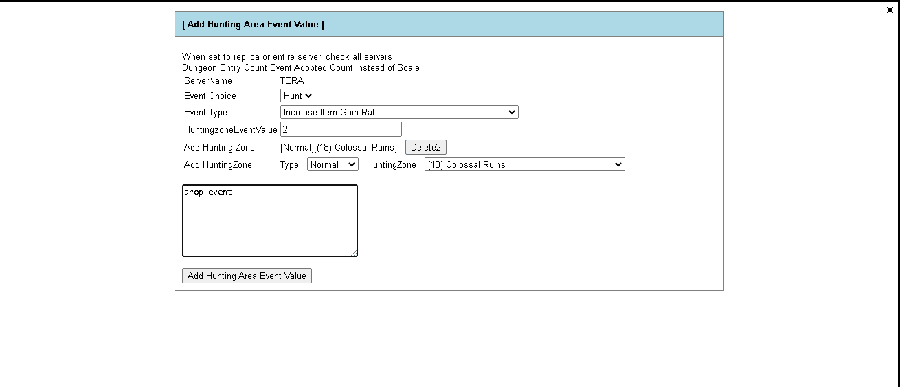 Screenshot_214 - how to hunting zone event setting? - RaGEZONE Forums