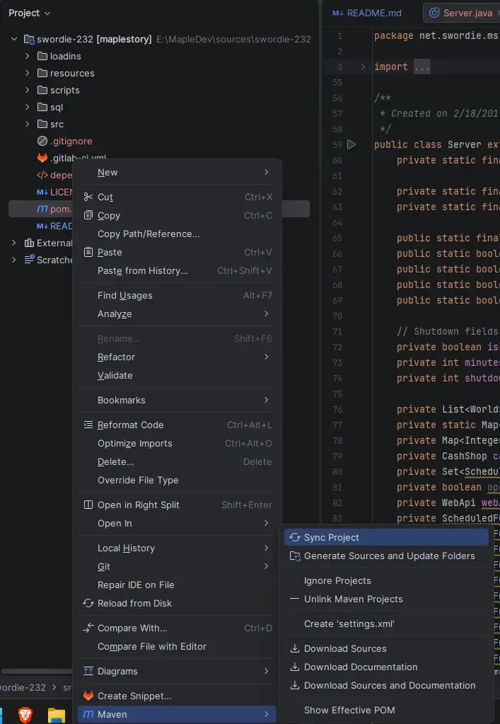 Sync maven project - [XMAS Release][v232] Swordie source - RaGEZONE Forums