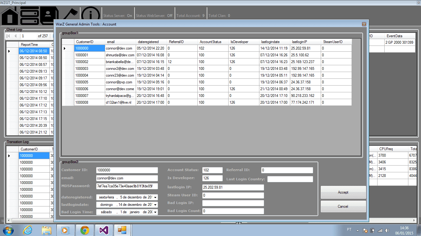 Tp6NAUr - [Development] WarZ Admin General Tools - RaGEZONE Forums