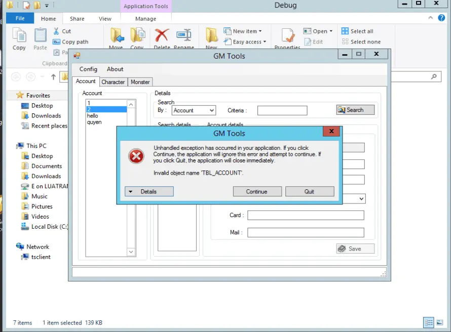 Source code GM Tools | RaGEZONE - MMO Development Forums