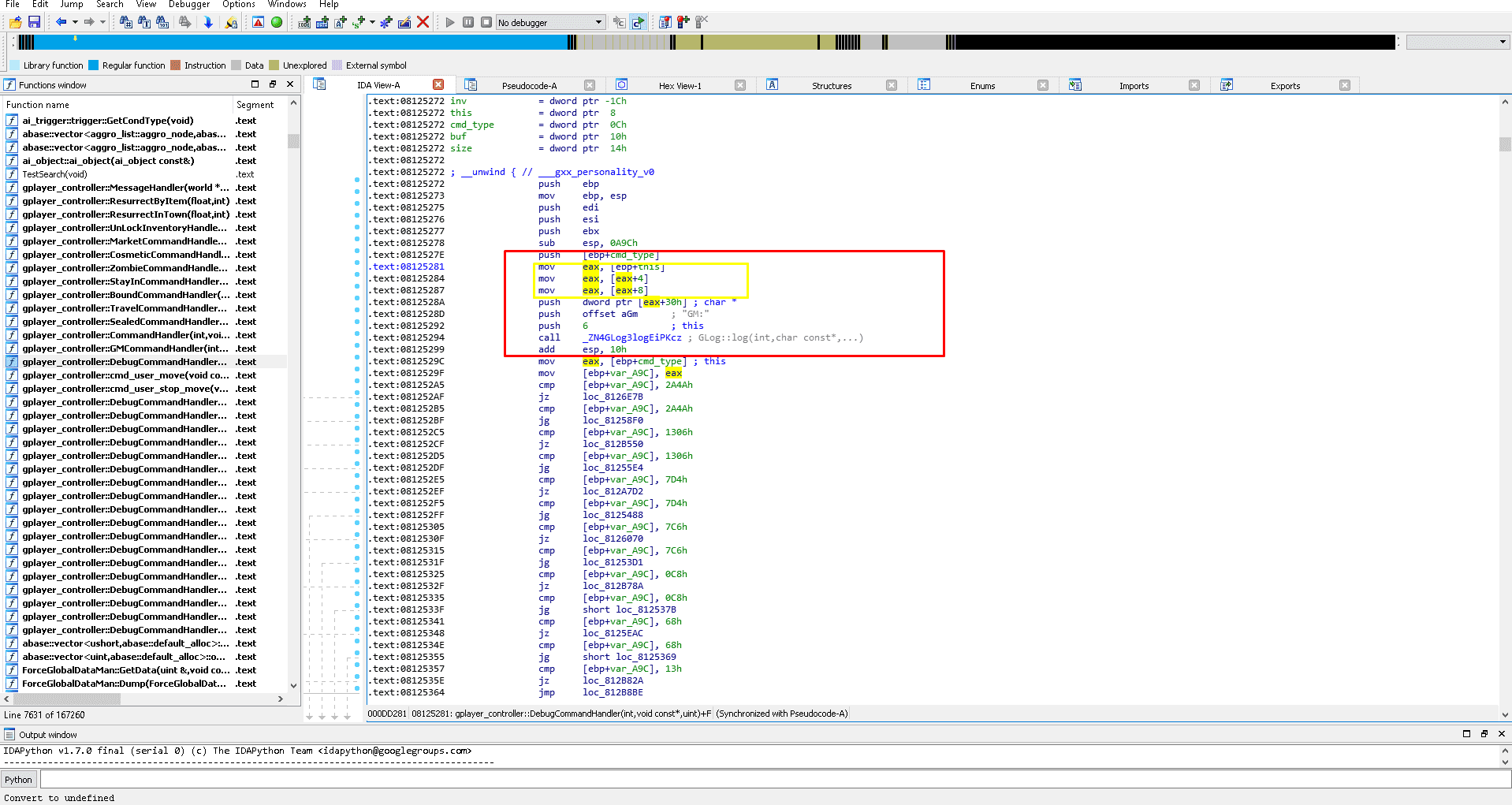 UBjnPTN - Enabling debug console only for a unique roleid - RaGEZONE Forums
