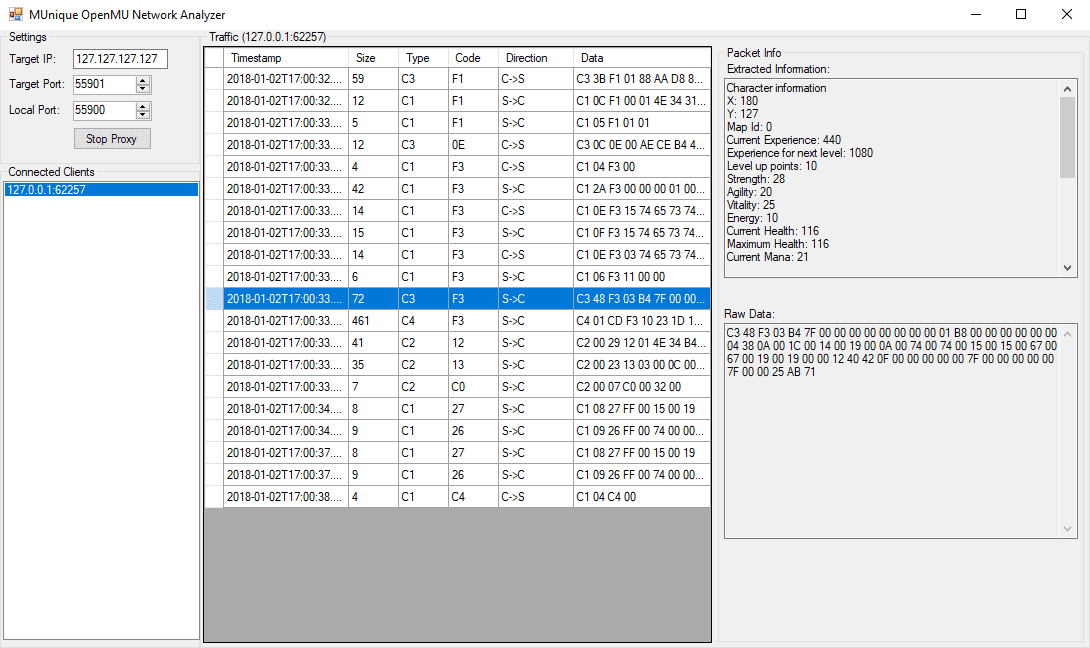 UqO33rh - [Release] MUnique OpenMU Network Analyzer (Source included) - RaGEZONE Forums