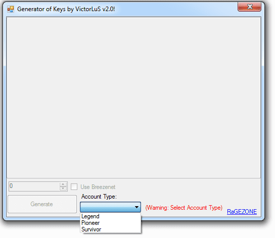 vET1Waj - [Release] Generator of Keys by VictorLuS v2.0! - RaGEZONE Forums