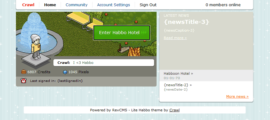 WTQdH - LiteHabbo - RevCMS Theme - RaGEZONE Forums