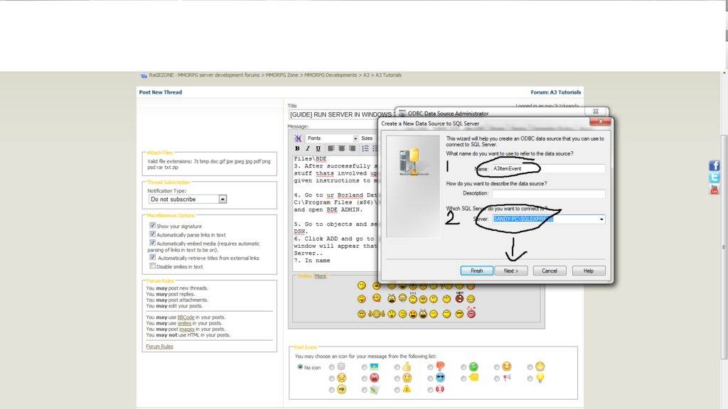 X28Leh - [GUIDE] RUN SERVER IN WINDOWS 7 (odbc setup) - RaGEZONE Forums