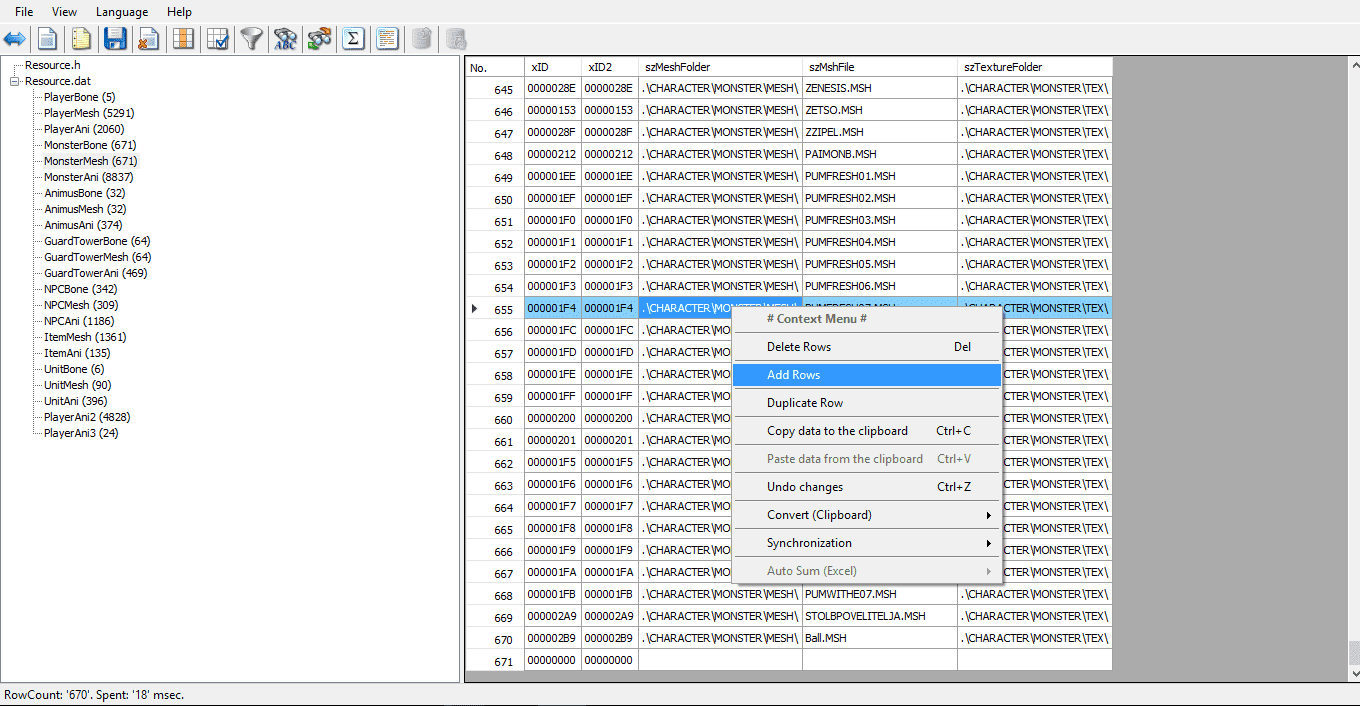 XcKUzLT - [HELP] ADDING NEW LINES ON Resource.edf - RaGEZONE Forums