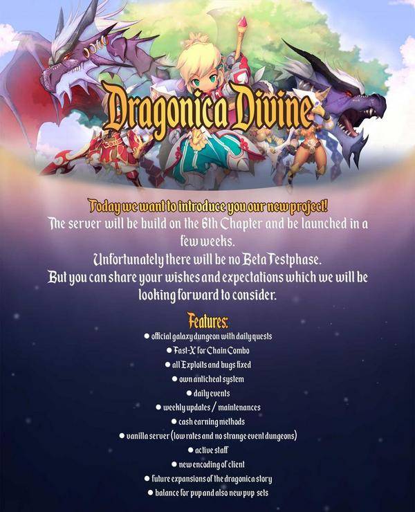 xxDTqd0 - [New] Dragonica Divine - CH6 / FAST-X / VANILLA - RaGEZONE Forums