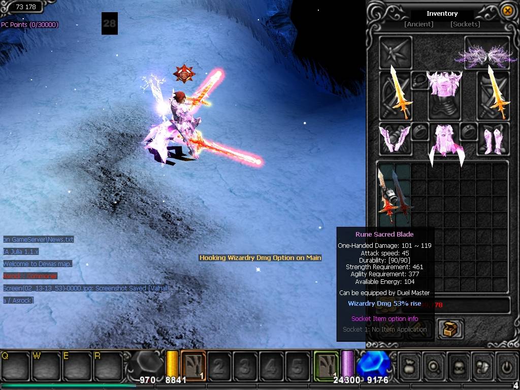 YDLV1Bl - Simple way to hook 'Wizardry Dmg %d rise' Option to Show on Added Swords - RaGEZONE Forums