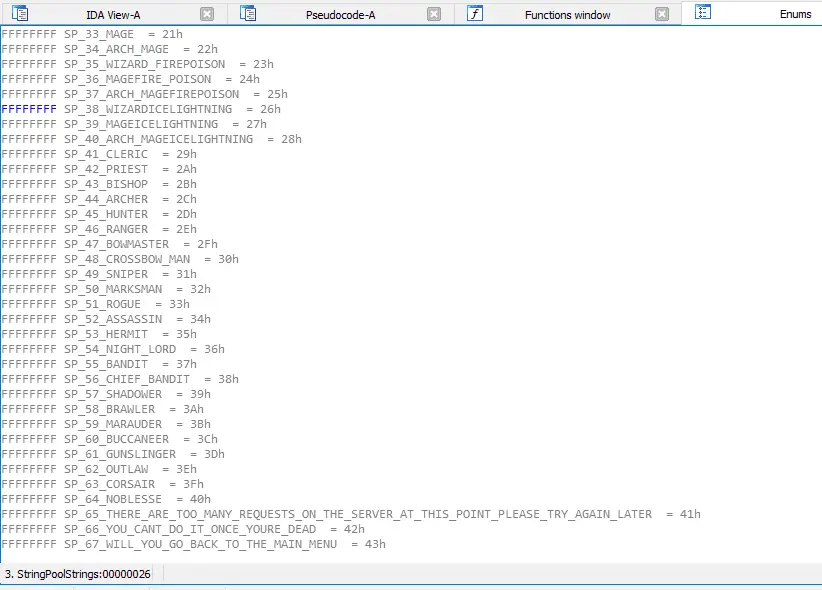 Z1BzEgf - v83 IDB + Client Edit Dump - RaGEZONE Forums