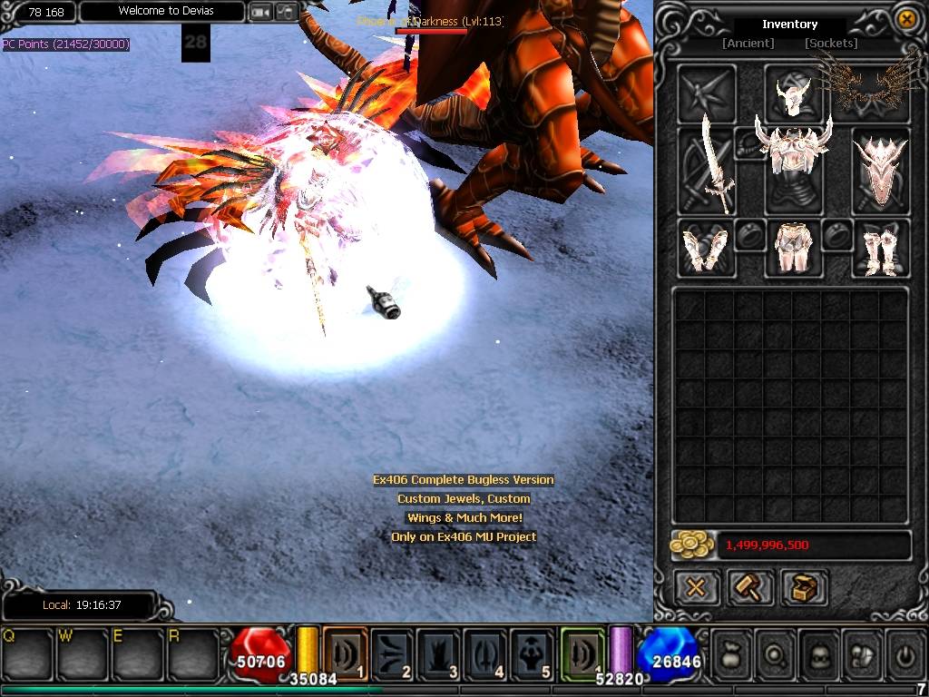 ZkrTYX0 - Absolute and Evolve Items on (eX406) Small Preview - RaGEZONE Forums