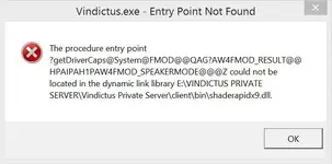 entry point not found - [Tutorial] Vindictus EU 1.65 Client/Server setup - RaGEZONE Forums
