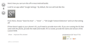 WI8mosd - How to disable Google Voice on android - RaGEZONE Forums