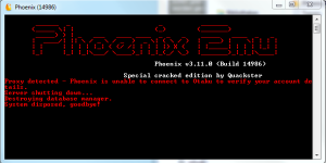 Phoenix.PNG - Phoenix says: 'Proxy detected' - RaGEZONE Forums