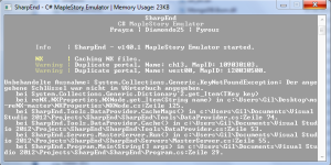 appcrash - [Release] SharpEnd - v140.1 C# MapleStory Emulator. - RaGEZONE Forums