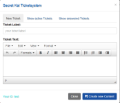 ticket-system - KalOnline OpenSource UserPanel - RaGEZONE Forums