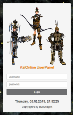 logi - KalOnline OpenSource UserPanel - RaGEZONE Forums