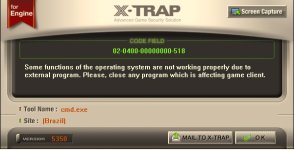 X-Trap Error - X-Trap SIMP client error - RaGEZONE Forums