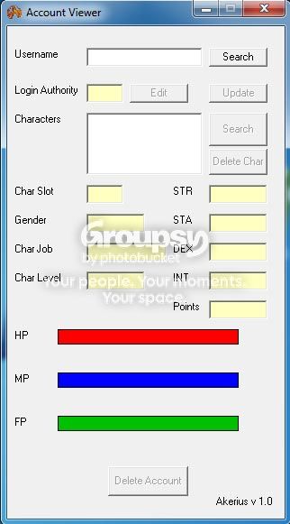 Akerius - [Development] Simple Account View - RaGEZONE Forums