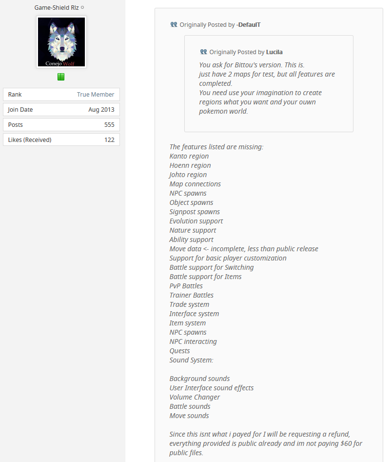 felixcruzer - PokeMMO Server+Client (Browserbased) - RaGEZONE Forums