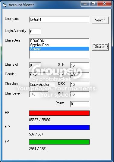 Akerius - [Development] Simple Account View - RaGEZONE Forums