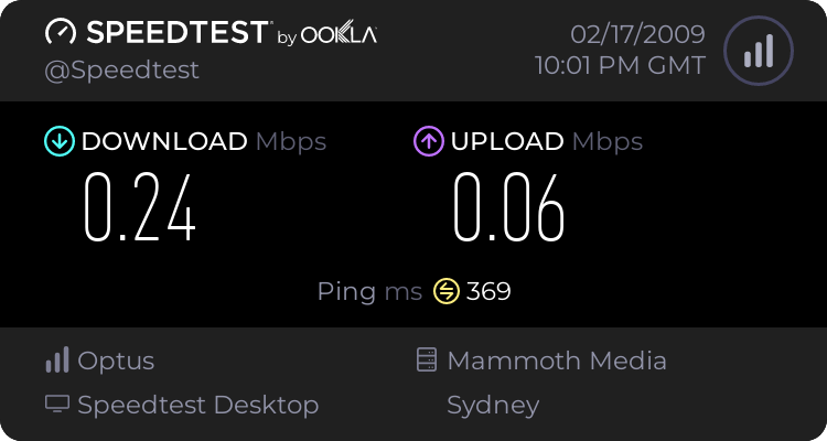 tauio111 - Speedtest.net - RaGEZONE Forums