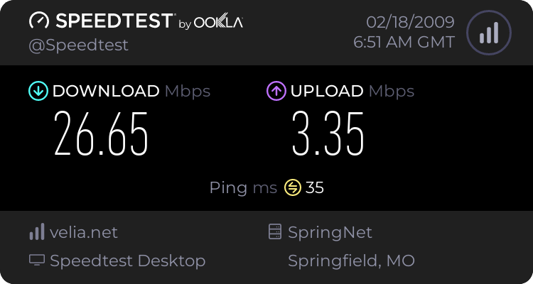 tauio111 - Speedtest.net - RaGEZONE Forums