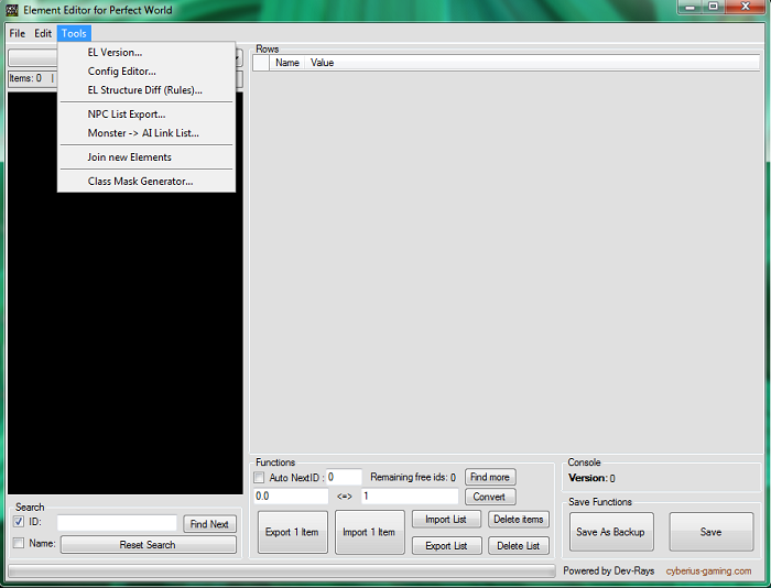 jv90 - Modified sELedit - RaGEZONE Forums